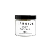szklany słoiczek z naturalnym peelingiem do ciała Body Coconut Peel marki Labside