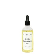 Szklana buteleczka z naturalnym olejkiem do ciała Body Raspberry Oil marki Labside